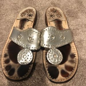 Jack Rogers 6 platinum classic sandles
